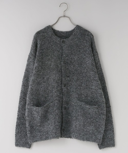 LOWRYS FARM(ローリーズファーム)の「【LFM(U)】ブークレニットクルーカーディガン 625134(カーディガン/ボレロ・メンズ・グレー/チャコールグレー/ベージュ・FREE)」の2枚目の写真