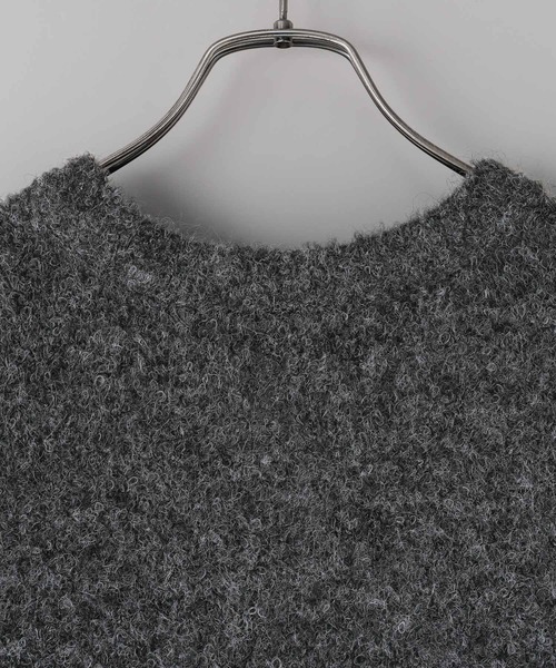 LOWRYS FARM(ローリーズファーム)の「【LFM(U)】ブークレニットクルーカーディガン 625134(カーディガン/ボレロ・メンズ・グレー/チャコールグレー/ベージュ・FREE)」の9枚目の写真