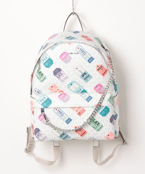 MICHAEL KORS(マイケルコース)の「SLATER MD CHAIN BKPK バックパック(バックパック/リュック・レディース・ホワイト系・FREE)」の1枚目の写真