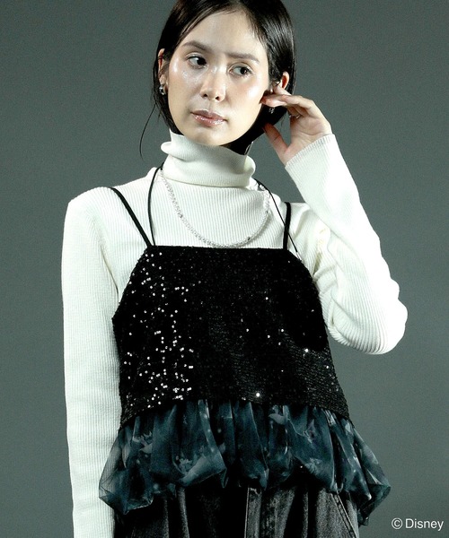 【大幅値下げ】メゾンスペシャル ビスチェ スパンコール ブラック MAISON SPECIAL（メゾンスペシャル）の「スパンコールビスチェ【MAISON