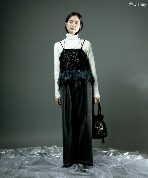 【大幅値下げ】メゾンスペシャル ビスチェ スパンコール ブラック MAISON SPECIAL（メゾンスペシャル）の「スパンコールビスチェ【MAISON