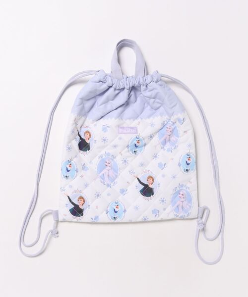 Disney(ディズニー)の「Disney/ディズニー 入園入学グッズ アナと雪の女王 キルトナップサック(バックパック/リュック・キッズ・アイボリー・ONE SIZE)」の1枚目の写真