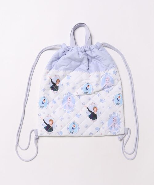 Disney(ディズニー)の「Disney/ディズニー 入園入学グッズ アナと雪の女王 キルトナップサック(バックパック/リュック・キッズ・アイボリー・ONE SIZE)」の2枚目の写真