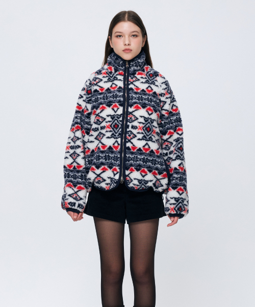 ARI(アリ)の「NORDEN FLEECE JACKET / NAVY(その他アウター・レディース・ネイビー・FREE)」の1枚目の写真
