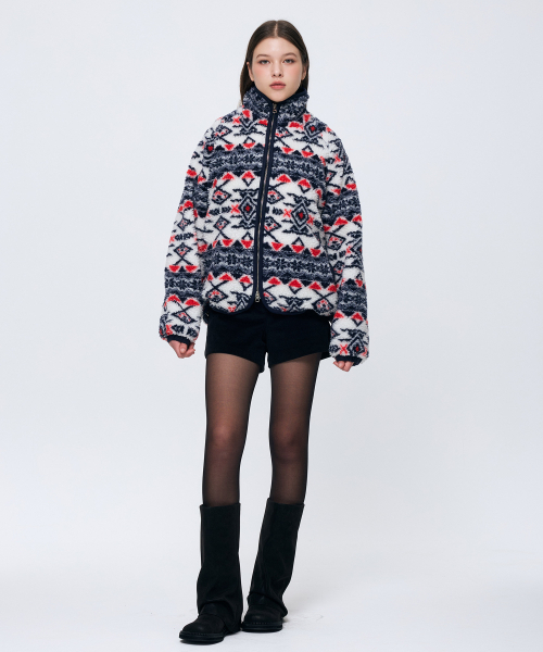 ARI(アリ)の「NORDEN FLEECE JACKET / NAVY(その他アウター・レディース・ネイビー・FREE)」の4枚目の写真