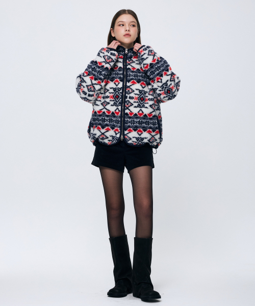 ARI(アリ)の「NORDEN FLEECE JACKET / NAVY(その他アウター・レディース・ネイビー・FREE)」の5枚目の写真