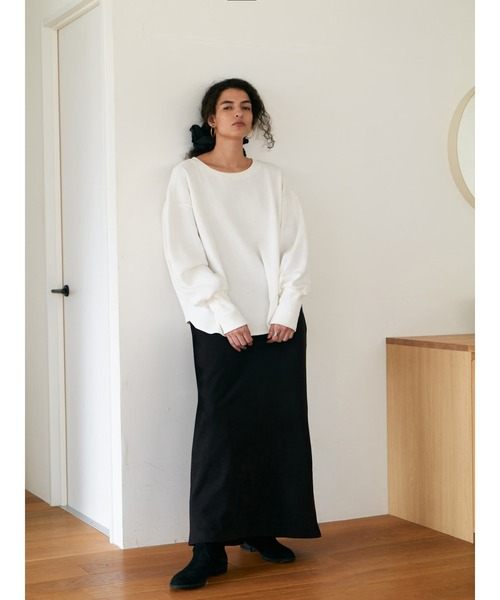 Brown&Street(ブラウンアンドストリート)の「オーバーワッフルトップス(Tシャツ/カットソー・レディース・ホワイト/レッド/ブラック・FREE)」の10枚目の写真