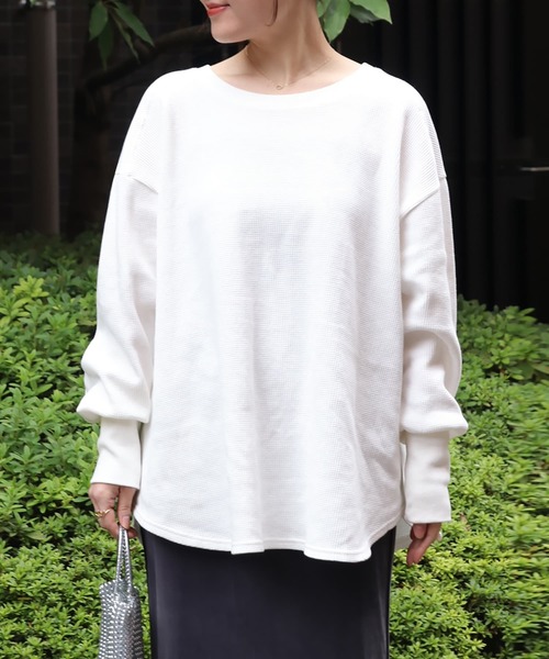 オーバーワッフルトップス（Tシャツ/カットソー）｜Brown&Street