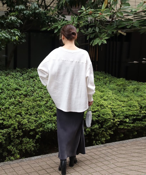 Brown&Street(ブラウンアンドストリート)の「オーバーワッフルトップス(Tシャツ/カットソー・レディース・ホワイト/レッド/ブラック・FREE)」の15枚目の写真