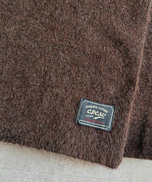 CPCM（シーピーシーエム）の「MIX糸モヘアタッチマフラー（マフラー・メンズ・ブラウン/レッド/カーキ/ブルー・FREE）」の6枚目の写真