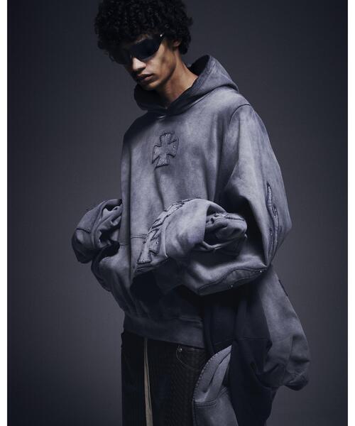 DANKE SCHON（ダンケシェーン）の「DankeSchon/ダンケシェーン/SPRAY PIGMENT SWEAT HOODIE IRON（パーカー・レディース・ブラック・M/L）」の16枚目の写真