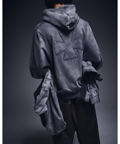 DANKE SCHON(ダンケシェーン)の「DankeSchon/ダンケシェーン/SPRAY PIGMENT SWEAT HOODIE IRON(パーカー・レディース・ブラック・M/L)」の15枚目の写真