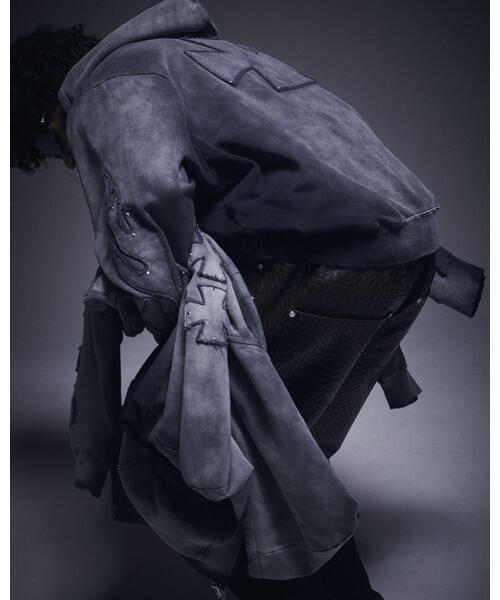 DANKE SCHON(ダンケシェーン)の「DankeSchon/ダンケシェーン/SPRAY PIGMENT SWEAT HOODIE IRON(パーカー・レディース・ブラック・M/L)」の14枚目の写真