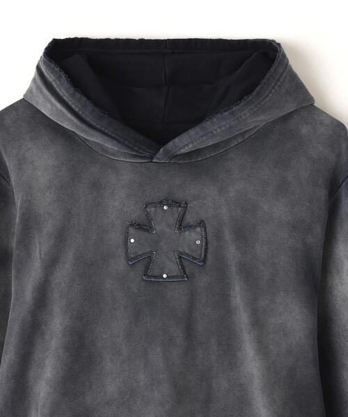 DANKE SCHON(ダンケシェーン)の「DankeSchon/ダンケシェーン/SPRAY PIGMENT SWEAT HOODIE IRON(パーカー・レディース・ブラック・M/L)」の9枚目の写真