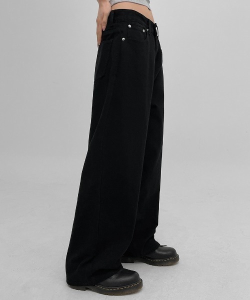 BLACKUP（ブラックアップ）の「[MADE] ソルドワイドコットンパンツ（その他パンツ・レディース・ブラウン/ブラック・MEDIUM/LARGE/SMALL）」の17枚目の写真