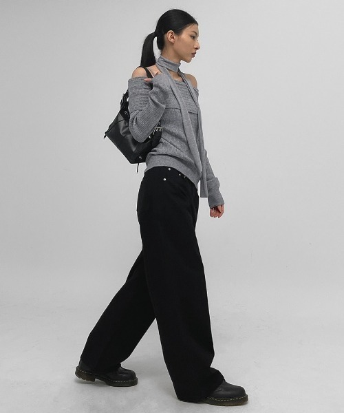 BLACKUP（ブラックアップ）の「[MADE] ソルドワイドコットンパンツ（その他パンツ・レディース・ブラウン/ブラック・MEDIUM/LARGE/SMALL）」の11枚目の写真