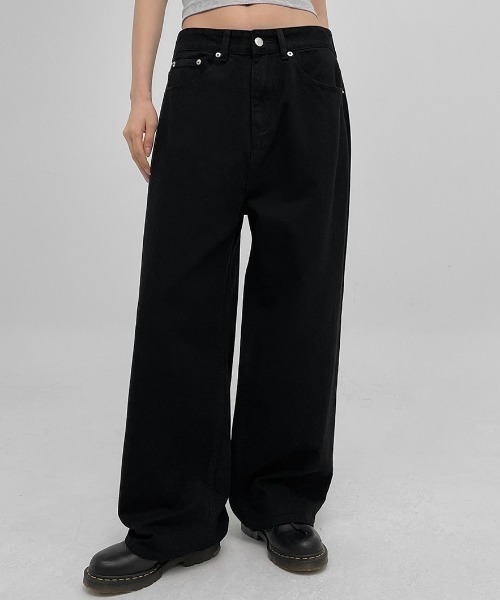 BLACKUP（ブラックアップ）の「[MADE] ソルドワイドコットンパンツ（その他パンツ・レディース・ブラウン/ブラック・MEDIUM/LARGE/SMALL）」の15枚目の写真