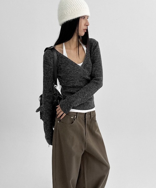 BLACKUP（ブラックアップ）の「[MADE] ソルドワイドコットンパンツ（その他パンツ・レディース・ブラウン/ブラック・MEDIUM/LARGE/SMALL）」の6枚目の写真