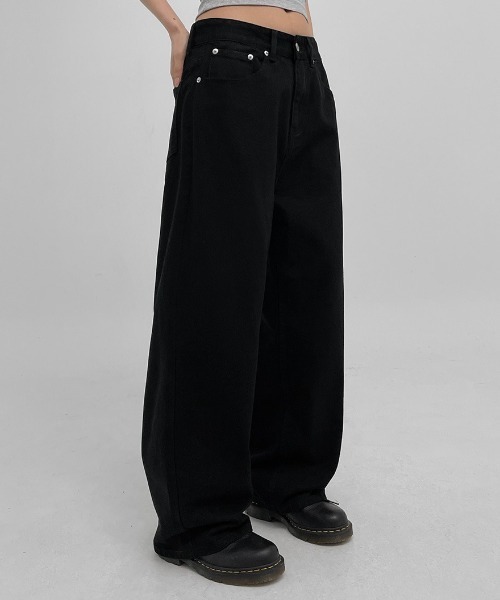 BLACKUP（ブラックアップ）の「[MADE] ソルドワイドコットンパンツ（その他パンツ・レディース・ブラウン/ブラック・MEDIUM/LARGE/SMALL）」の16枚目の写真