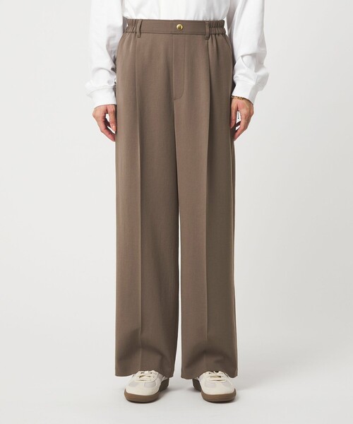 green label relaxing（グリーンレーベルリラクシング）の「イージー ストレート パンツ（その他パンツ・レディース・オフホワイト/ダークグレー/モカ・36/38）」の14枚目の写真