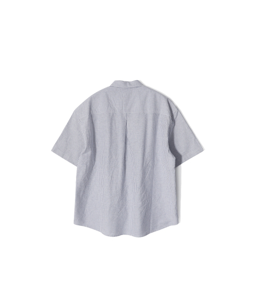 HORLISUN（ホーリーサン）の「プールオックスフォードストライプシャツ ネイビー（シャツ/ブラウス・レディース・その他・SMALL/MEDIUM/LARGE）」の2枚目の写真