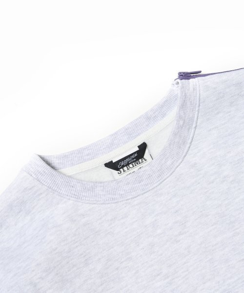 STIGMA(スティグマ)の「ZIPPER OVERSIZED CREWNECK WHITE MELANGE(スウェット・メンズ・その他・LARGE/MEDIUM/X-LARGE)」の3枚目の写真
