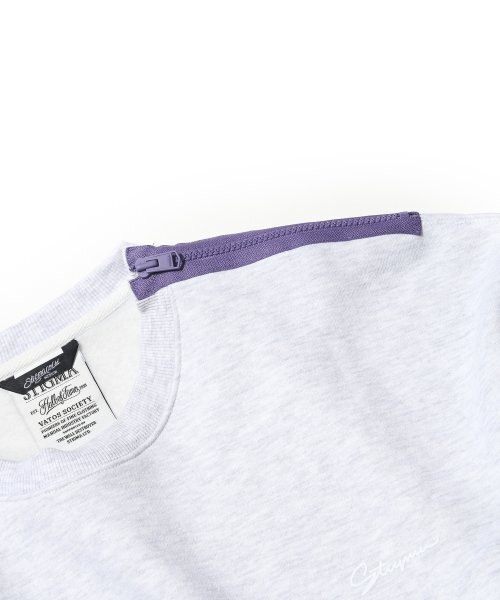 STIGMA(スティグマ)の「ZIPPER OVERSIZED CREWNECK WHITE MELANGE(スウェット・メンズ・その他・LARGE/MEDIUM/X-LARGE)」の4枚目の写真