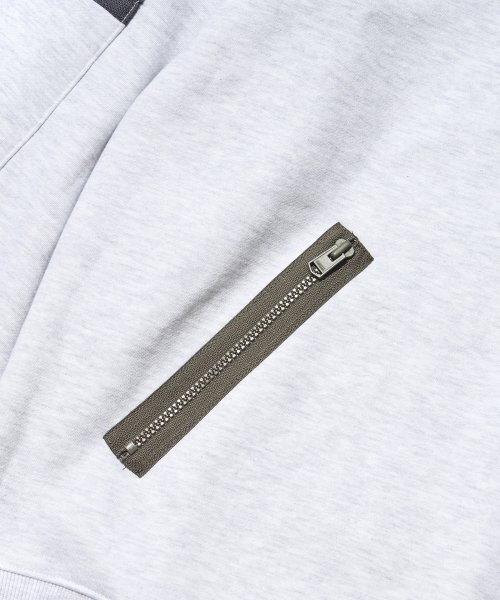 STIGMA(スティグマ)の「ZIPPER OVERSIZED CREWNECK WHITE MELANGE(スウェット・メンズ・その他・LARGE/MEDIUM/X-LARGE)」の7枚目の写真