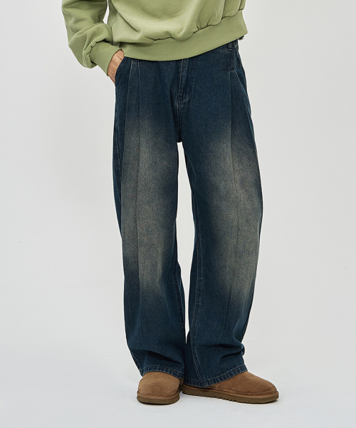 THE-ABON(エイボン)の「デンポビジョーデニムパンツ濃紺(デニムパンツ・メンズ・ブルー系その他・LARGE/MEDIUM/SMALL)」の1枚目の写真