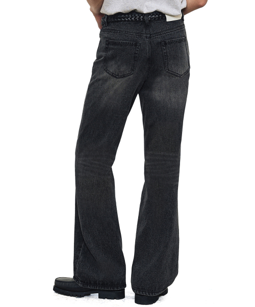 DECET(デケト)の「Loose Flared Jeans DCPT066Black(デニムパンツ・メンズ・その他・26/28/30/32/34)」の5枚目の写真