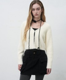 【GENERAL IDEA】ヘアリークロップカーディガン / HAIRY CROP CARDIGAN