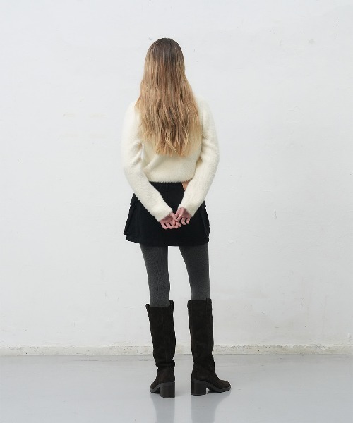 GENERAL IDEA(ジェネラルアイデア)の「【GENERAL IDEA】ヘアリークロップカーディガン / HAIRY CROP CARDIGAN(カーディガン/ボレロ・レディース・ミント/ブラウン/アイボリー・S/M/L)」の9枚目の写真