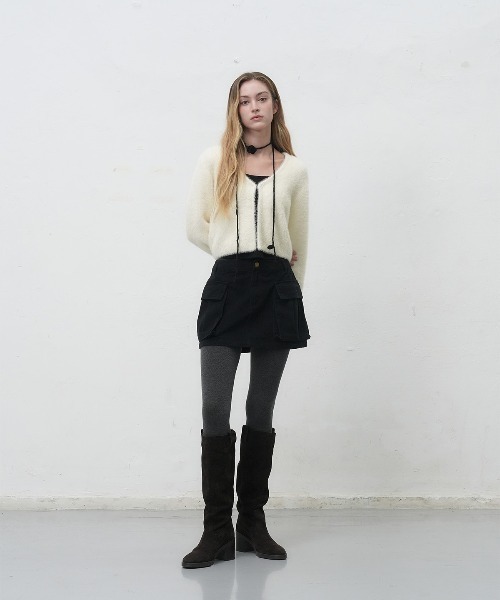 GENERAL IDEA(ジェネラルアイデア)の「【GENERAL IDEA】ヘアリークロップカーディガン / HAIRY CROP CARDIGAN(カーディガン/ボレロ・レディース・ミント/ブラウン/アイボリー・S/M/L)」の5枚目の写真