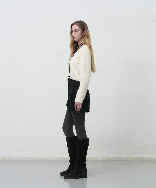 GENERAL IDEA(ジェネラルアイデア)の「【GENERAL IDEA】ヘアリークロップカーディガン / HAIRY CROP CARDIGAN(カーディガン/ボレロ・レディース・ミント/ブラウン/アイボリー・S/M/L)」の8枚目の写真