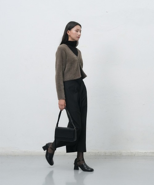 GENERAL IDEA(ジェネラルアイデア)の「【GENERAL IDEA】ヘアリークロップカーディガン / HAIRY CROP CARDIGAN(カーディガン/ボレロ・レディース・ミント/ブラウン/アイボリー・S/M/L)」の13枚目の写真