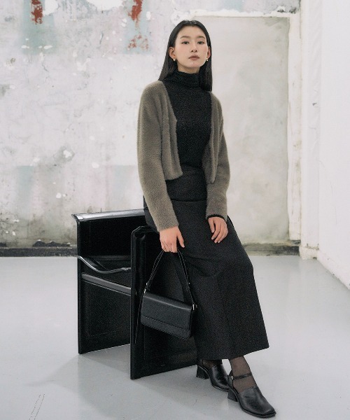 GENERAL IDEA(ジェネラルアイデア)の「【GENERAL IDEA】ヘアリークロップカーディガン / HAIRY CROP CARDIGAN(カーディガン/ボレロ・レディース・ミント/ブラウン/アイボリー・S/M/L)」の17枚目の写真