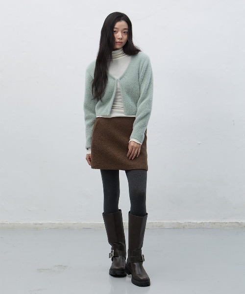 GENERAL IDEA(ジェネラルアイデア)の「【GENERAL IDEA】ヘアリークロップカーディガン / HAIRY CROP CARDIGAN(カーディガン/ボレロ・レディース・ミント/ブラウン/アイボリー・S/M/L)」の22枚目の写真