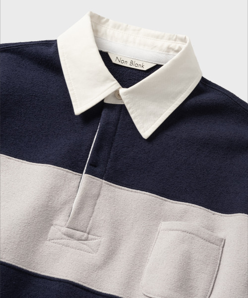 NONBLANK(ノンブランク)の「ブクルラグビーTシャツ_NAVY(ポロシャツ・メンズ・ネイビー・MEDIUM/LARGE/X-LARGE)」の9枚目の写真