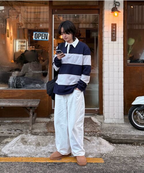 NONBLANK(ノンブランク)の「ブクルラグビーTシャツ_NAVY(ポロシャツ・メンズ・ネイビー・MEDIUM/LARGE/X-LARGE)」の5枚目の写真