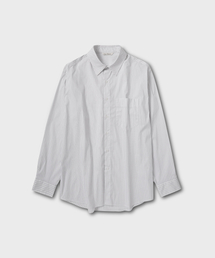 ダブルピンストライプシャツ_BLACK STRIPE