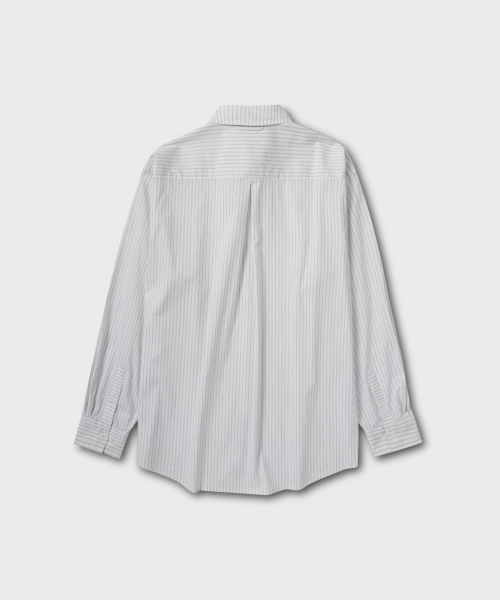 NONBLANK(ノンブランク)の「ダブルピンストライプシャツ_BLACK STRIPE(ビジネスシャツ・メンズ・その他・MEDIUM/LARGE/X-LARGE)」の2枚目の写真