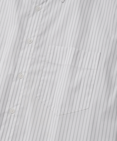 NONBLANK(ノンブランク)の「ダブルピンストライプシャツ_BLACK STRIPE(ビジネスシャツ・メンズ・その他・MEDIUM/LARGE/X-LARGE)」の5枚目の写真