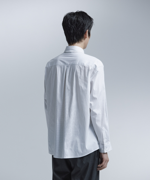 NONBLANK(ノンブランク)の「ダブルピンストライプシャツ_BLACK STRIPE(ビジネスシャツ・メンズ・その他・MEDIUM/LARGE/X-LARGE)」の12枚目の写真