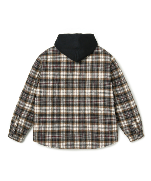 LORES(ロアス)の「Quilted Hooded Shirts - Brown(ダウンジャケット/コート・レディース・その他・LARGE/MEDIUM)」の3枚目の写真