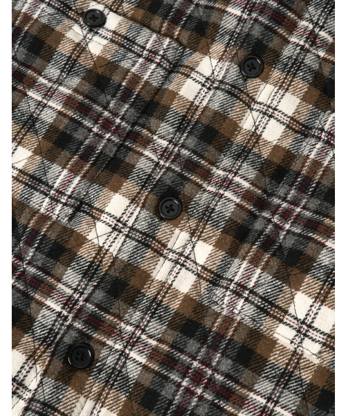 LORES(ロアス)の「Quilted Hooded Shirts - Brown(ダウンジャケット/コート・レディース・その他・LARGE/MEDIUM)」の5枚目の写真