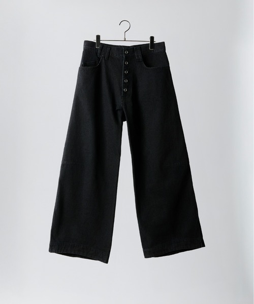 セール】takumu（MUU STUDIO） - Three-dimensional wide pants / 立体