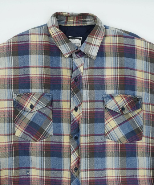 VINTAGE（ヴィンテージ）の「【USED】90’s INCROWD キルティングライナー フランネルシャツ（シャツ/ブラウス・メンズ・マルチ・X-LARGE）」の2枚目の写真