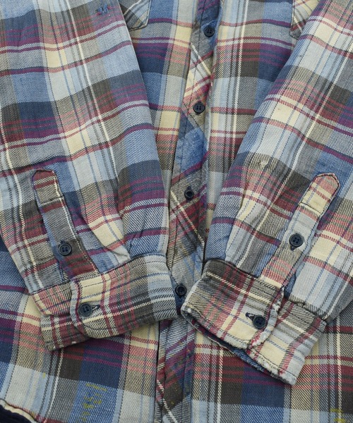 VINTAGE（ヴィンテージ）の「【USED】90’s INCROWD キルティングライナー フランネルシャツ（シャツ/ブラウス・メンズ・マルチ・X-LARGE）」の6枚目の写真
