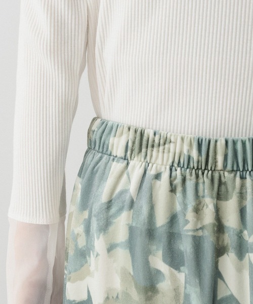 GLOBAL WORK(グローバルワーク)の「ベロアプリントイージースカート/634536(スカート・レディース・ブラック/ブラウン/グリーン・MEDIUM/LARGE)」の7枚目の写真