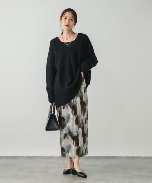 GLOBAL WORK(グローバルワーク)の「ベロアプリントイージースカート/634536(スカート・レディース・ブラック/ブラウン/グリーン・MEDIUM/LARGE)」の14枚目の写真